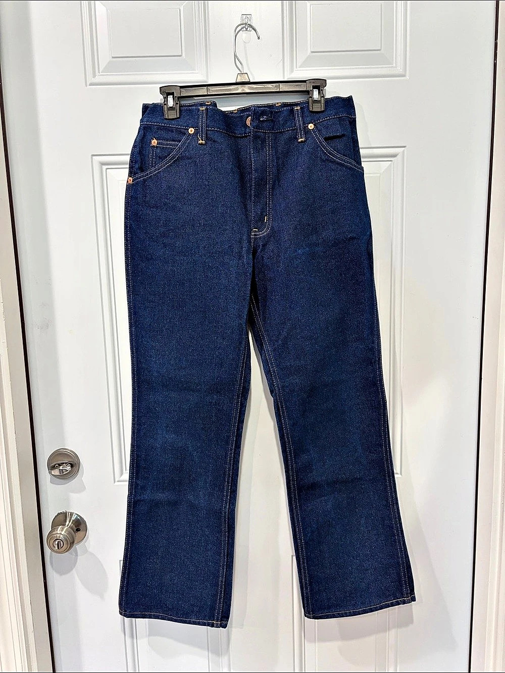 Vintage Dead Stock Roebucks Genuine Men's Western Bootcut Cotton Jeans